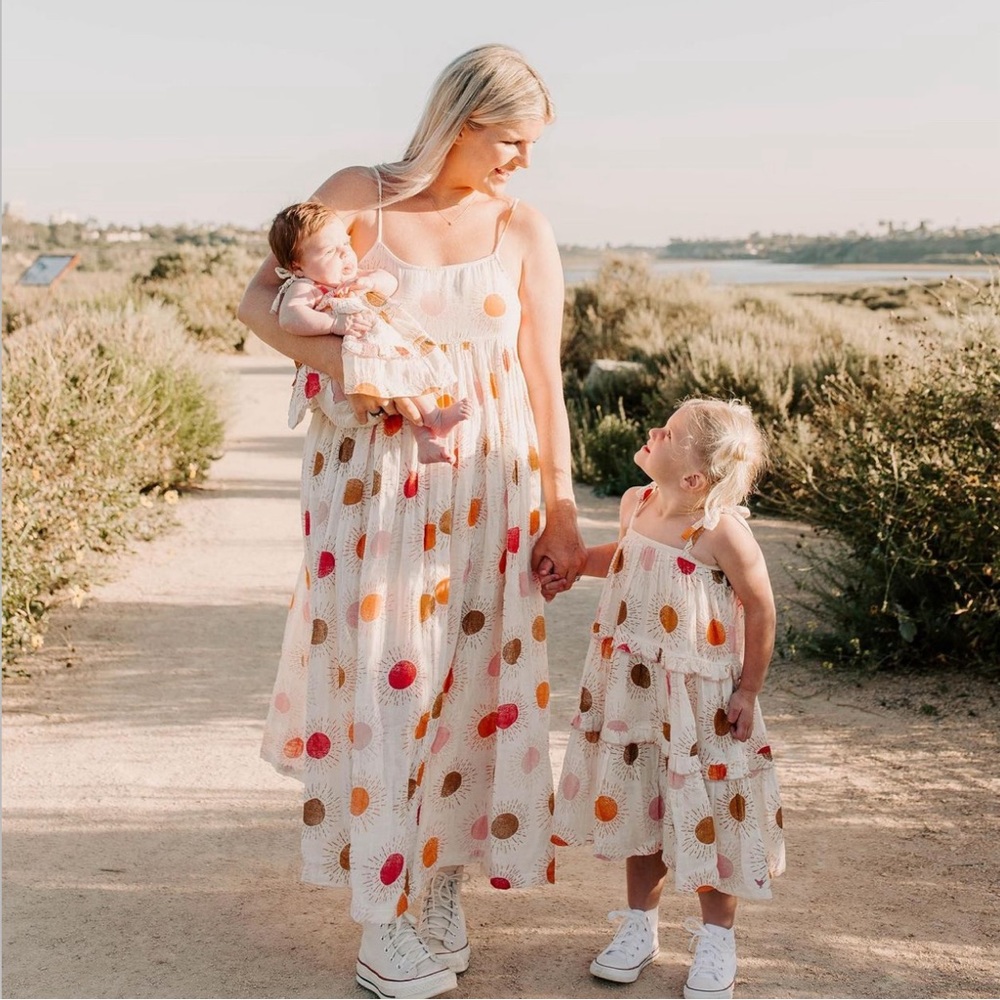 3 for 1 opportunity! Pink chicken mommy & me sun dresses